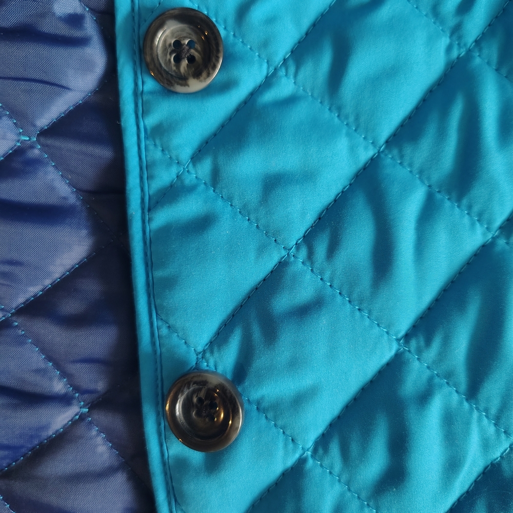 J.Jill Bright Turquoise Blue Quilted Vest Size XS – Like New - Picture 13 of 13